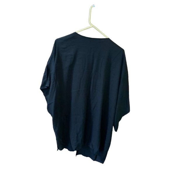 Nine Britton Womens Size XL Oversize Embroidered Jacket Open Front Cardigan Shor - Picture 10 of 13